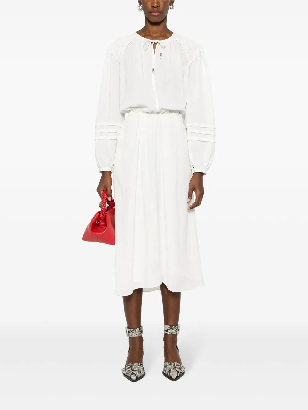 Lydie Georgette-Crepe Maxi Dress