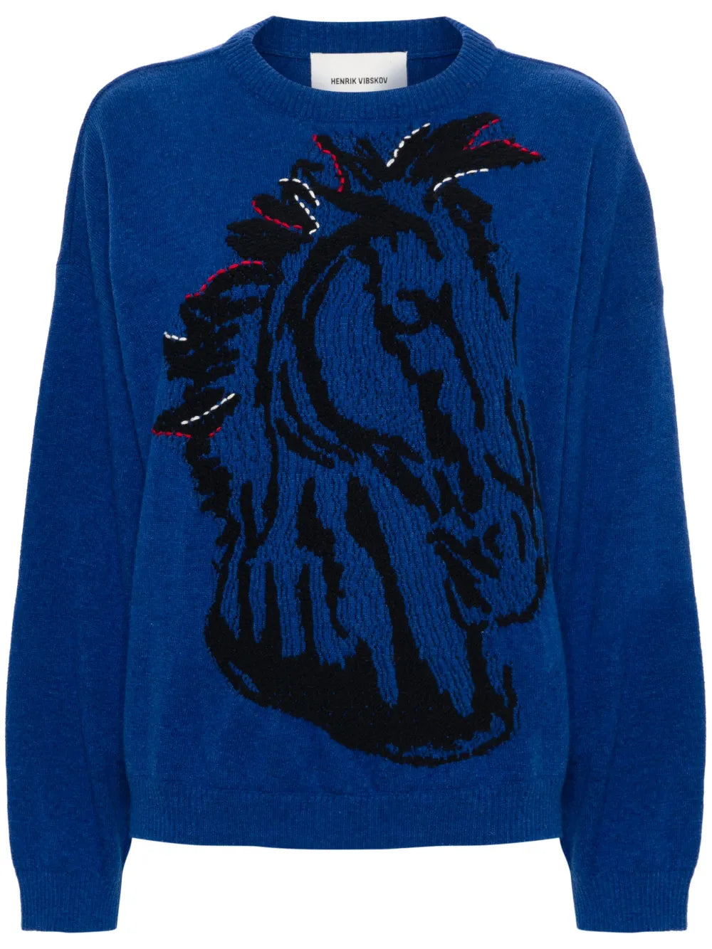 Horse Head-Jacquard Jumper