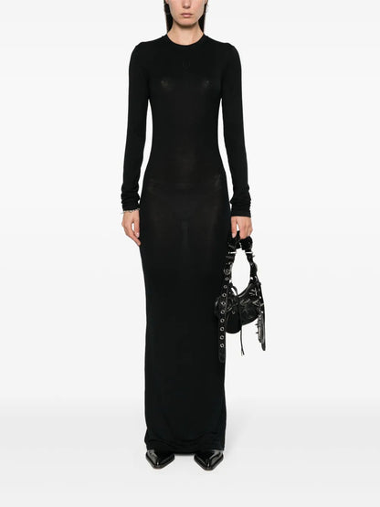 Logo-Embroidered Maxi Dress