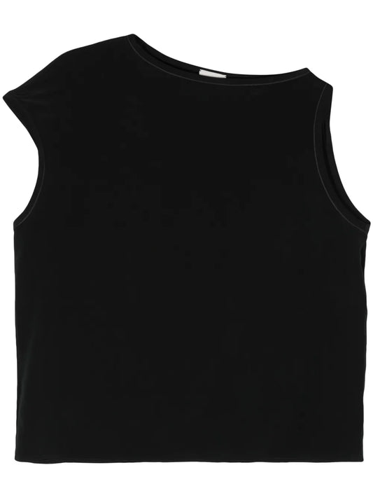 Asymmetric Silk Blouse