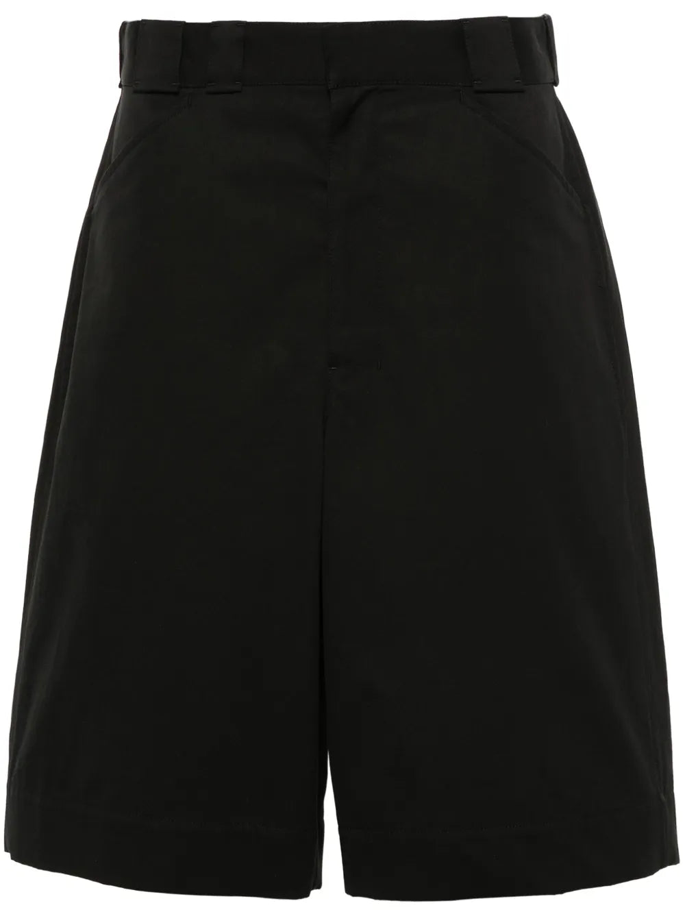 Knee-Length Cotton Shorts