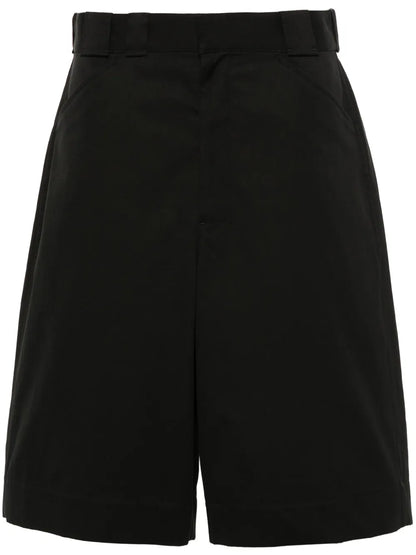 Knee-Length Cotton Shorts