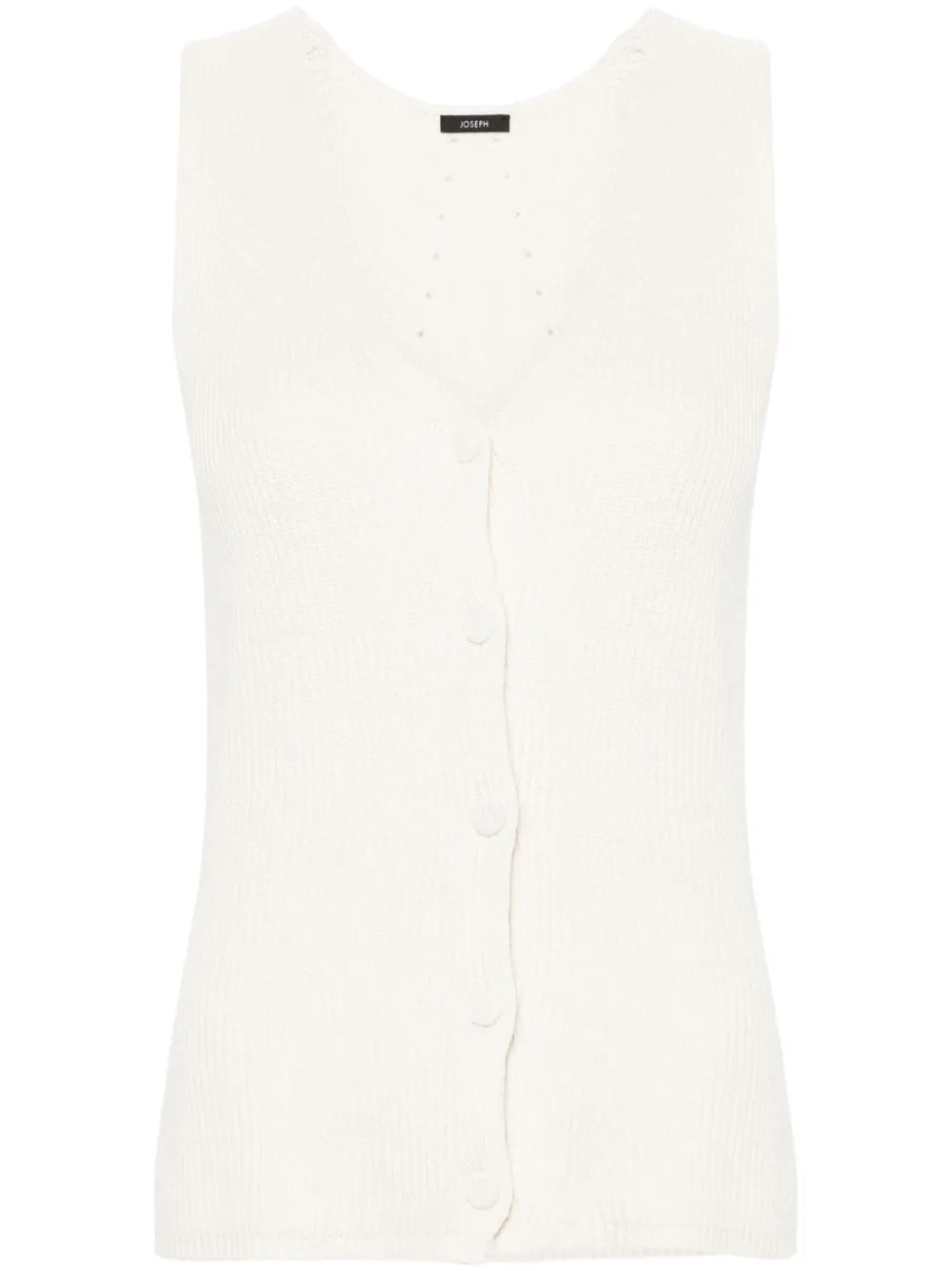 Ribbed Linen-Blend Vest