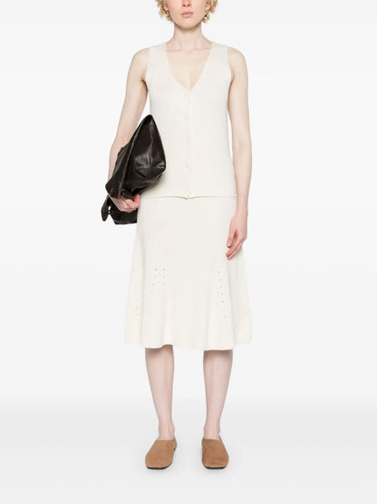 Ribbed Linen-Blend Vest