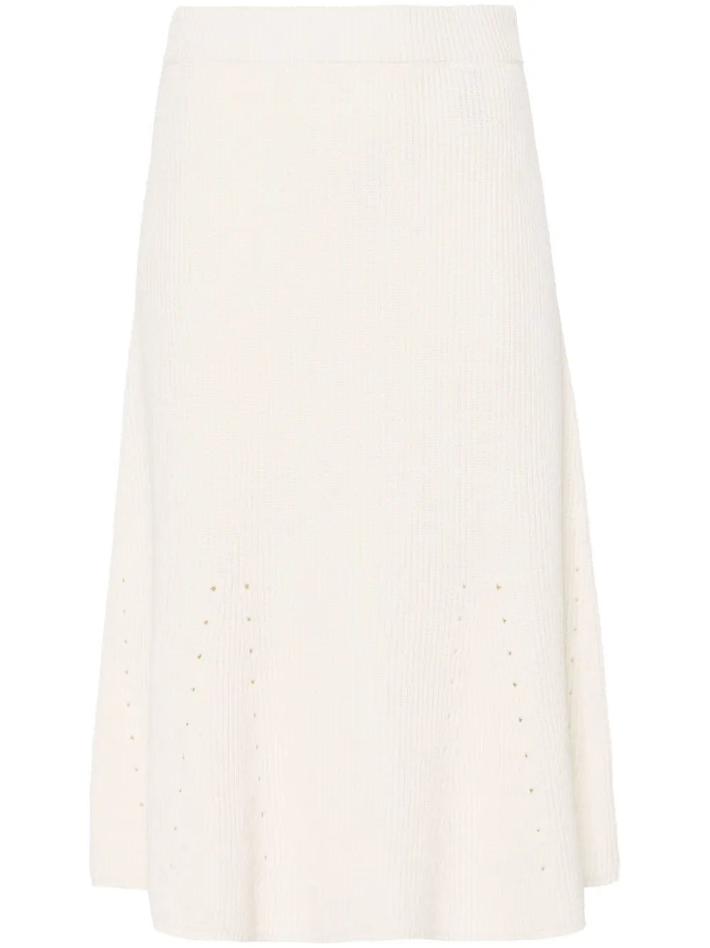 Ribbed Linen-Blend Skirt