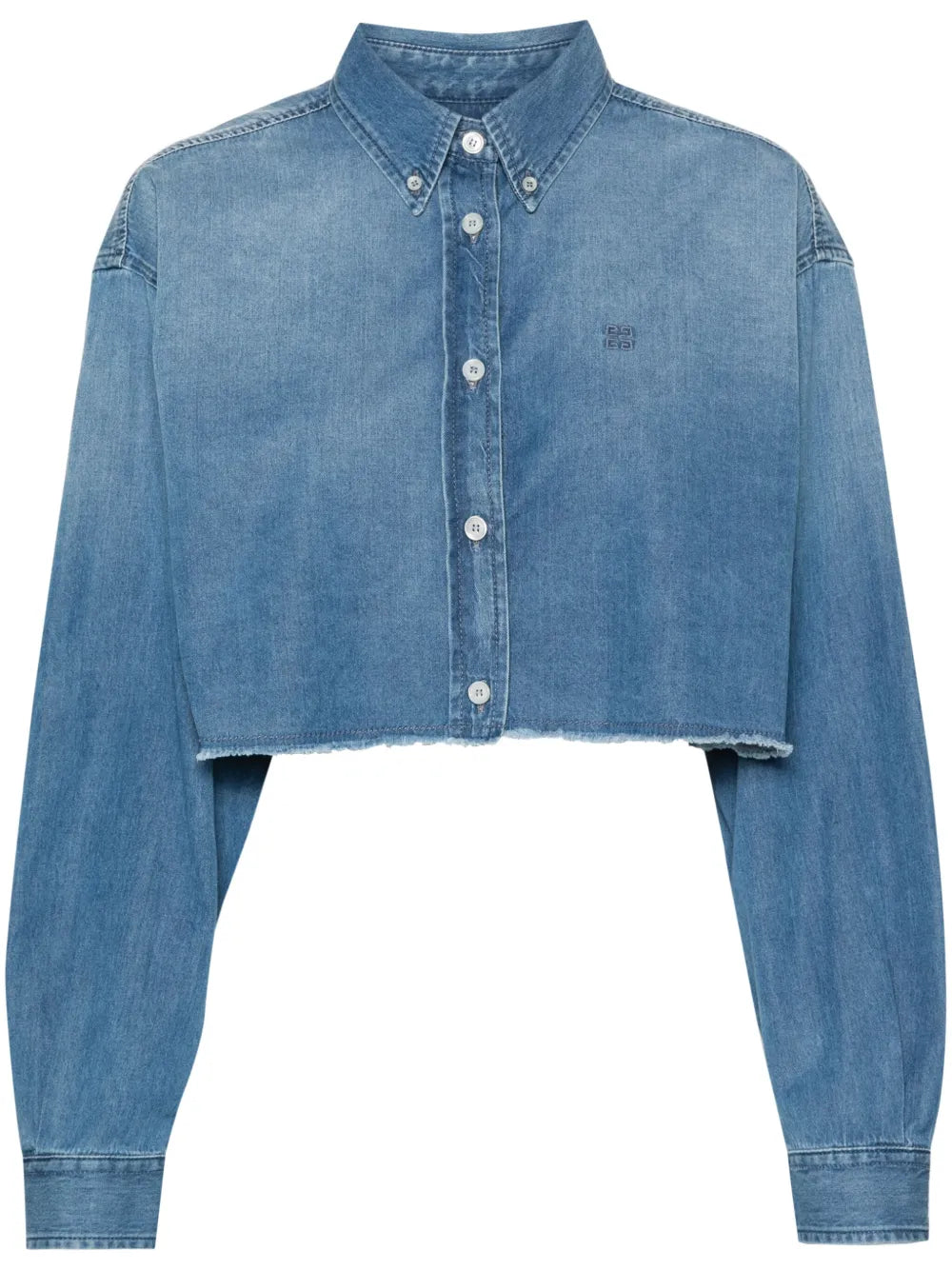 Cropped Denim Shirt