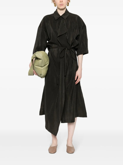 Short-Sleeve Midi Shirtdress