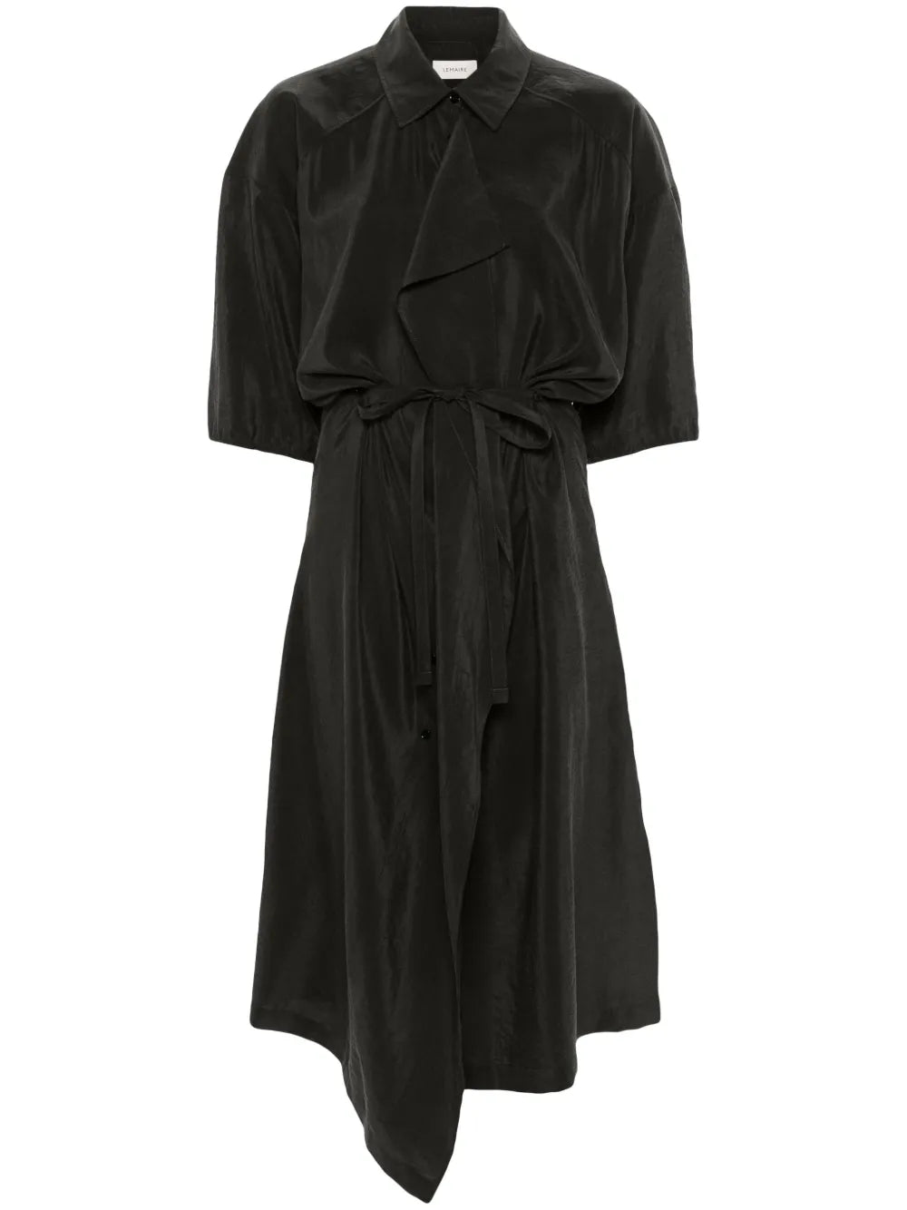 Short-Sleeve Midi Shirtdress