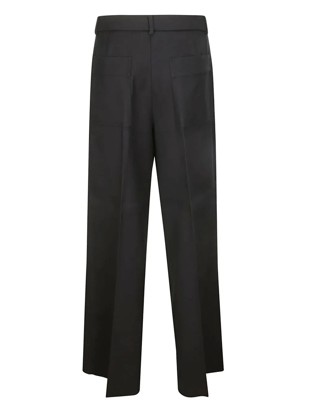 High-Waisted Straight-Leg Trousers
