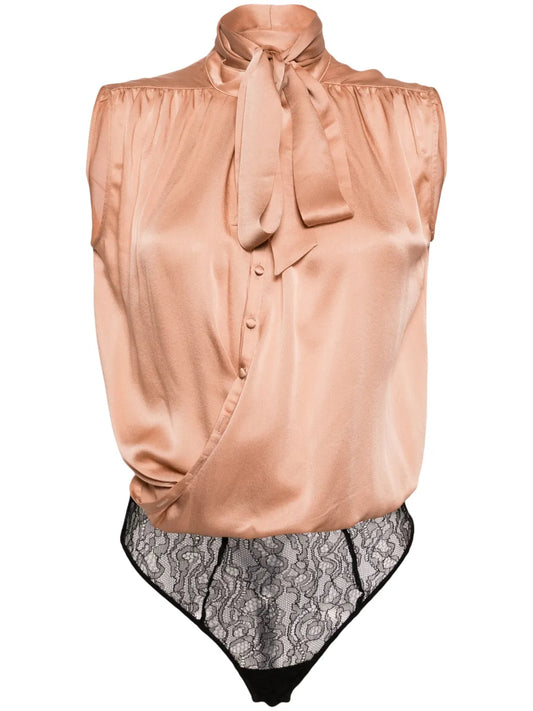 Crossover Silk Bodysuit