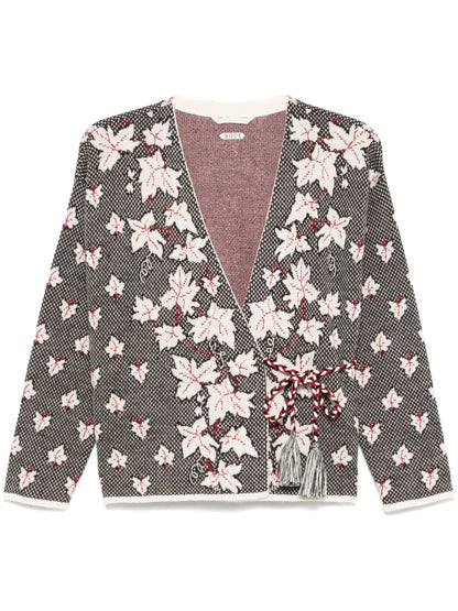 Maple-Jacquard Cardigan