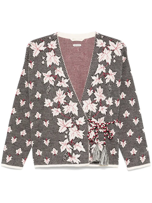 Maple-Jacquard Cardigan