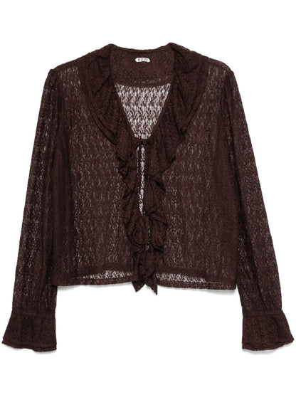 Lace Flounce Shirt