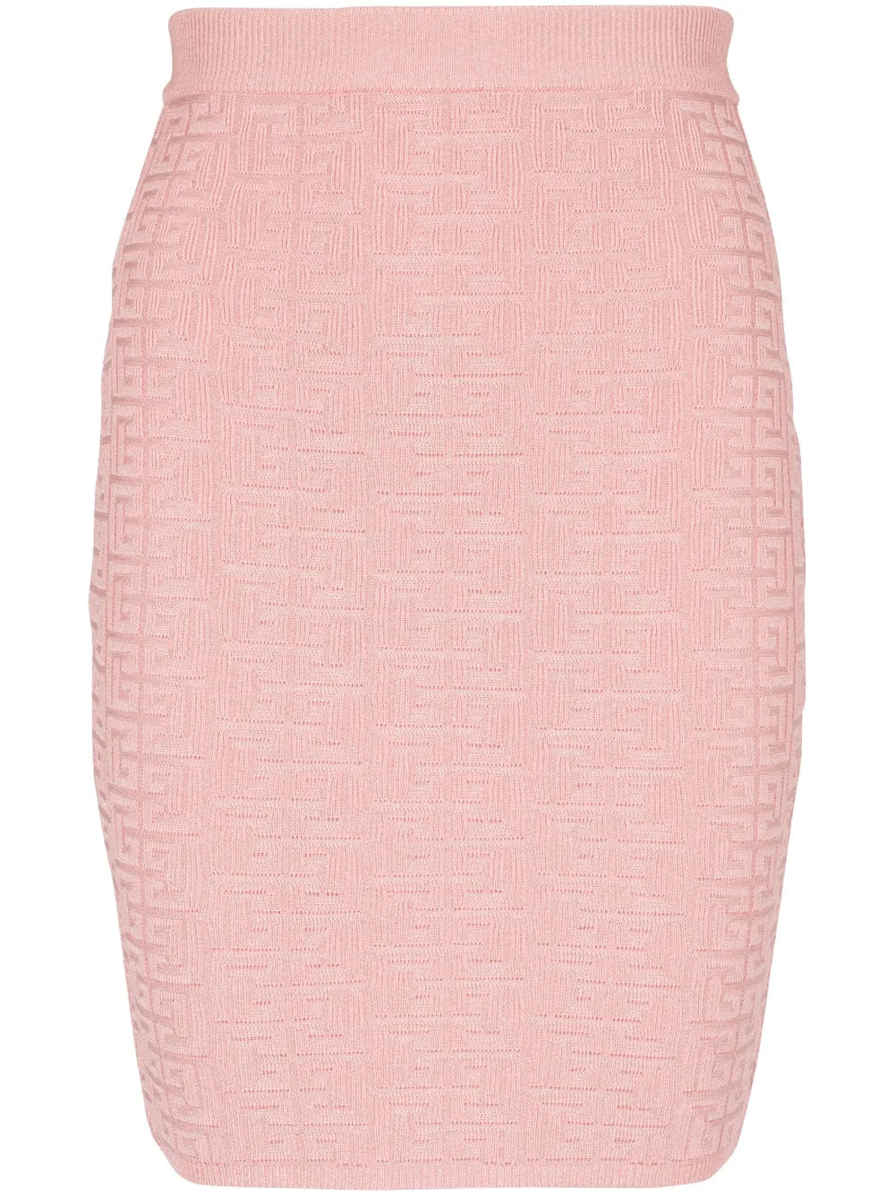 Pb-Intarsia Knitted Mini Skirt