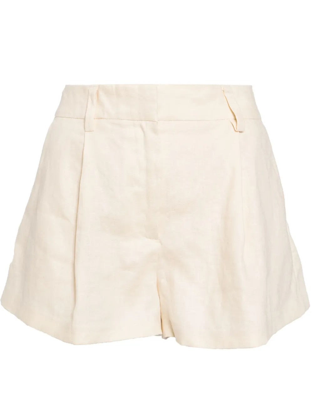 Alex Pleat-Detail Linen Shorts