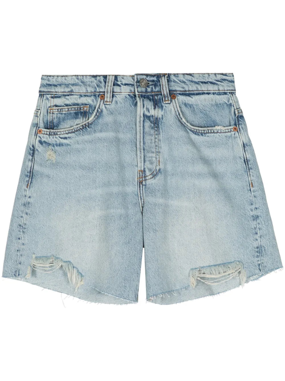 Raye Mid-Rise Denim Shorts