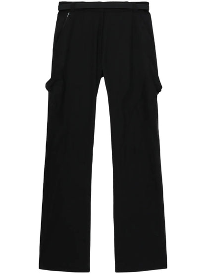 Belted Flared Trousers