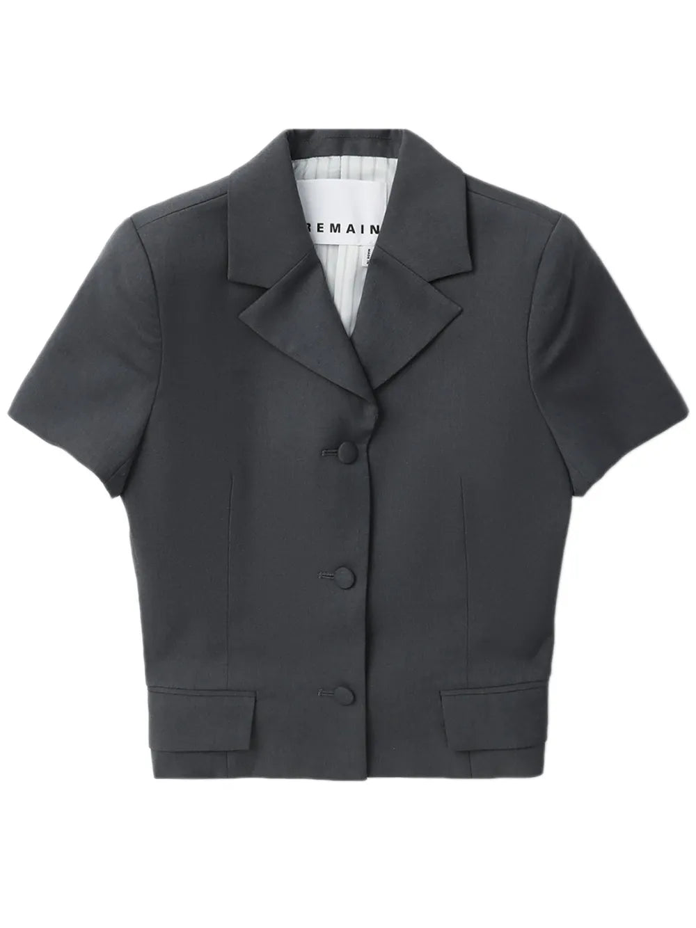 Single-Breasted Short-Sleeve Blazer