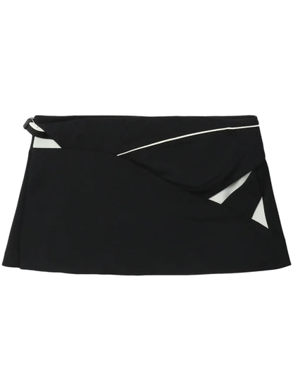 Panelled Low-Rise Miniskirt