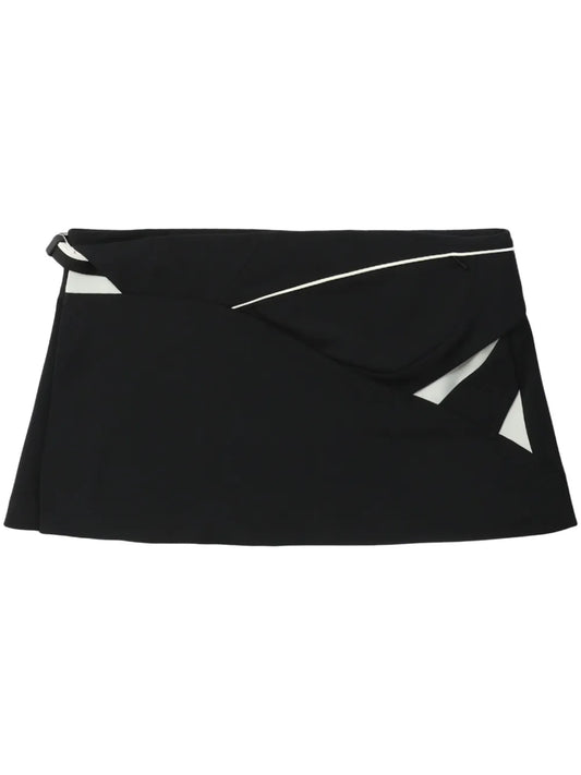 Panelled Low-Rise Miniskirt