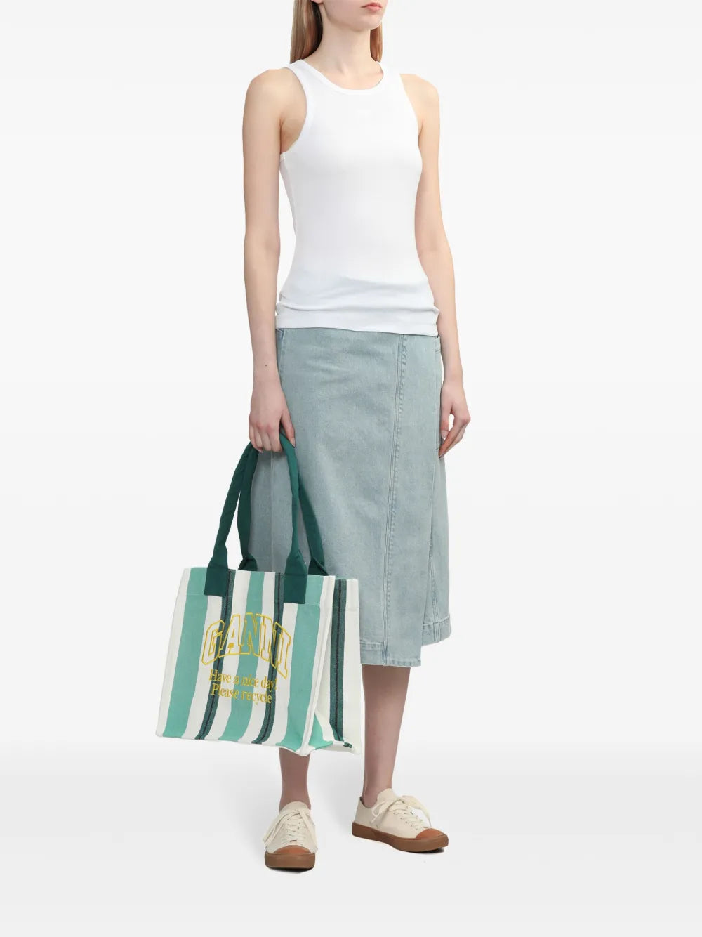 Iris Denim Midi Skirt