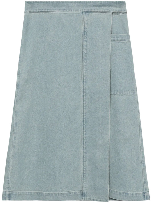 Iris Denim Midi Skirt