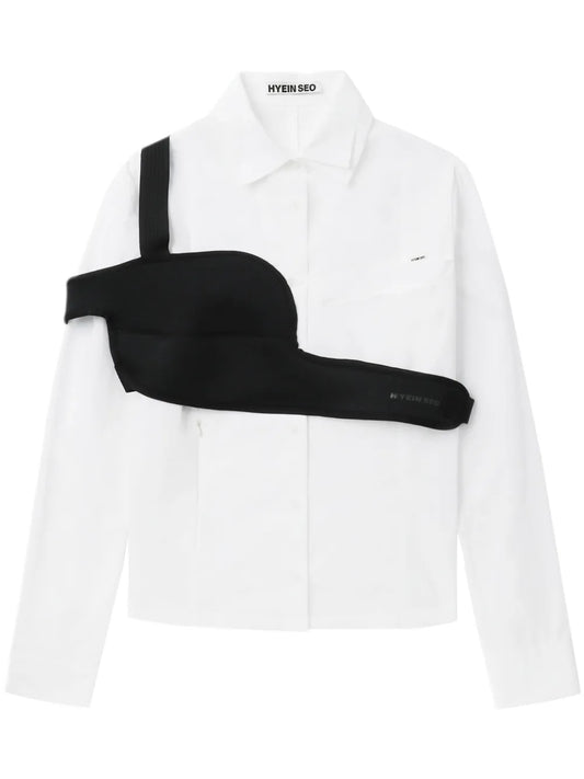 Chest-Band Cotton Shirt