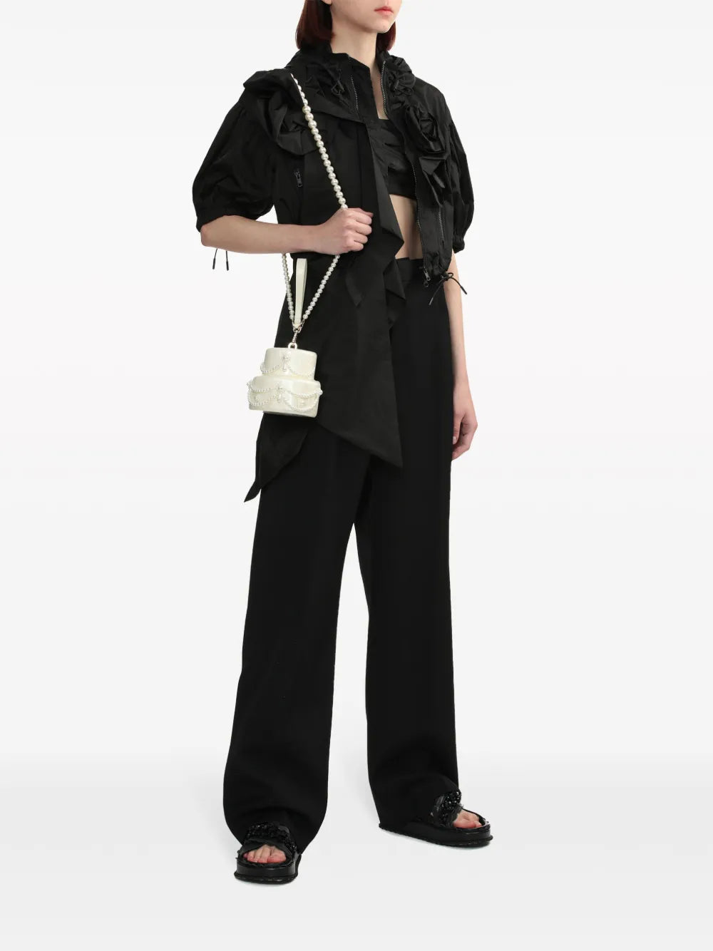 Draped Cropped Top