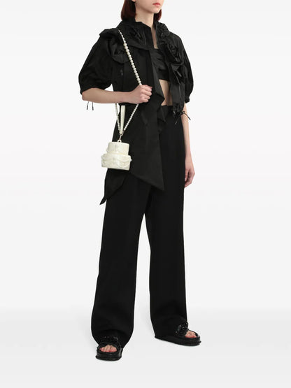 Draped Cropped Top