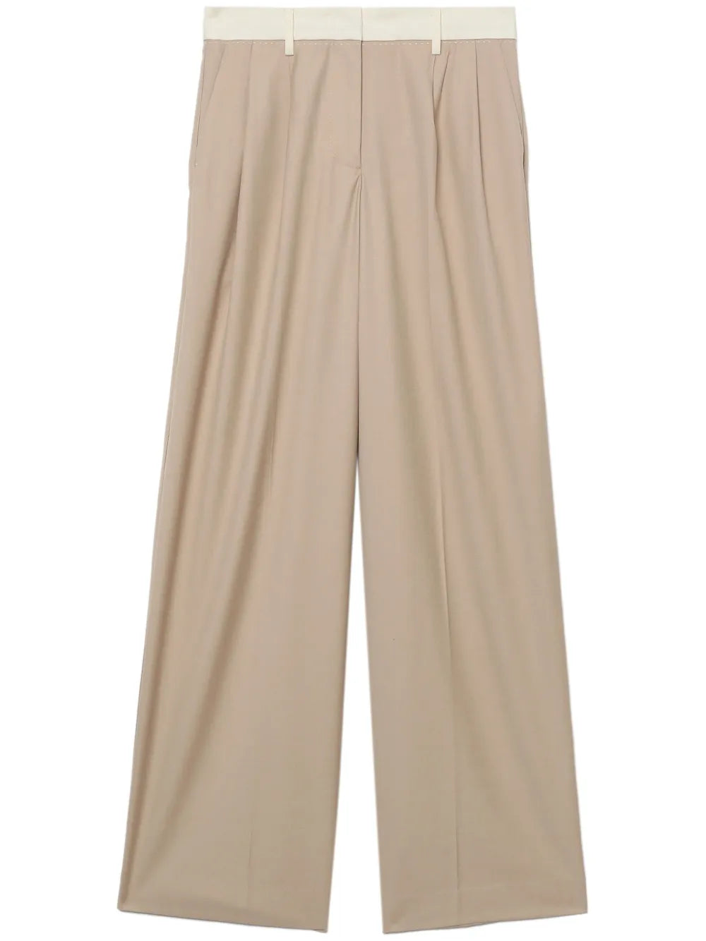 Wide-Leg Tailored Trousers