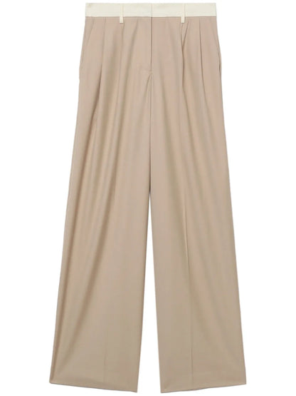 Wide-Leg Tailored Trousers