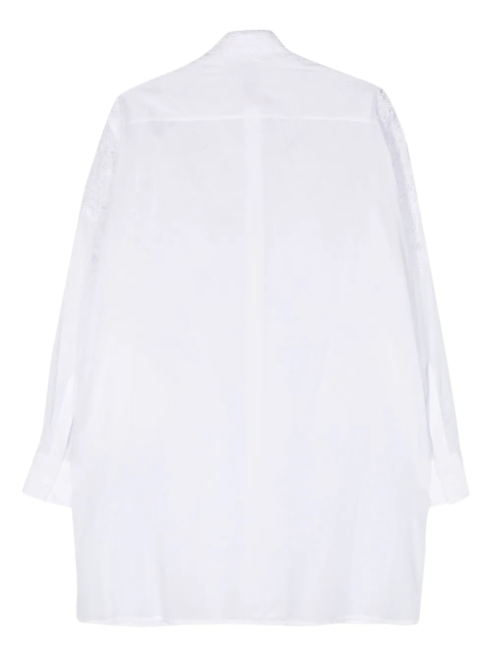 Floral-Appliqué Cotton Shirt