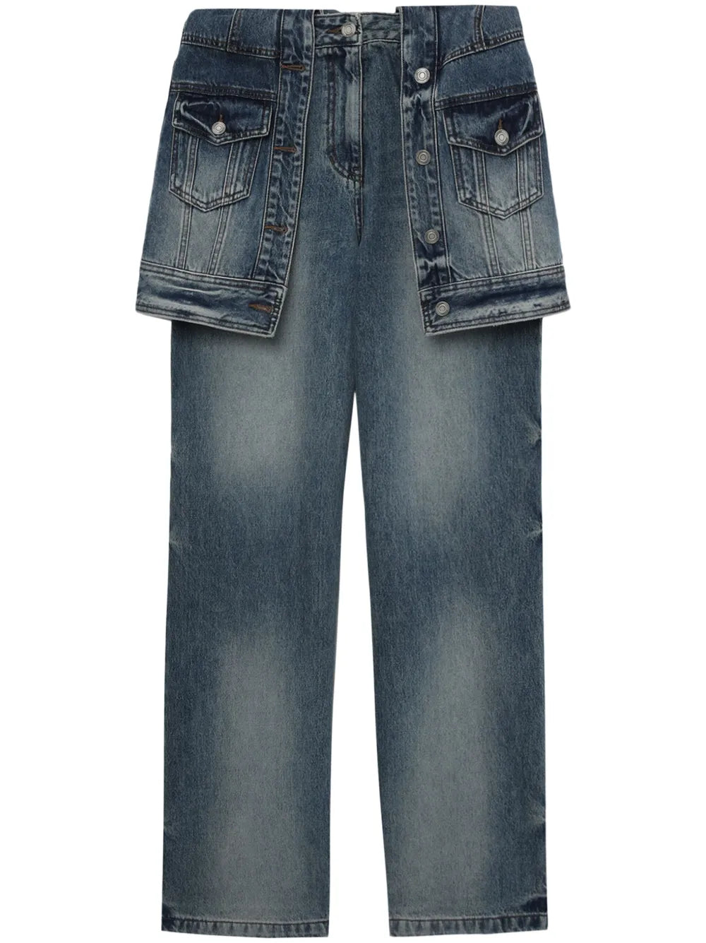 Layered Panelled Jeans
