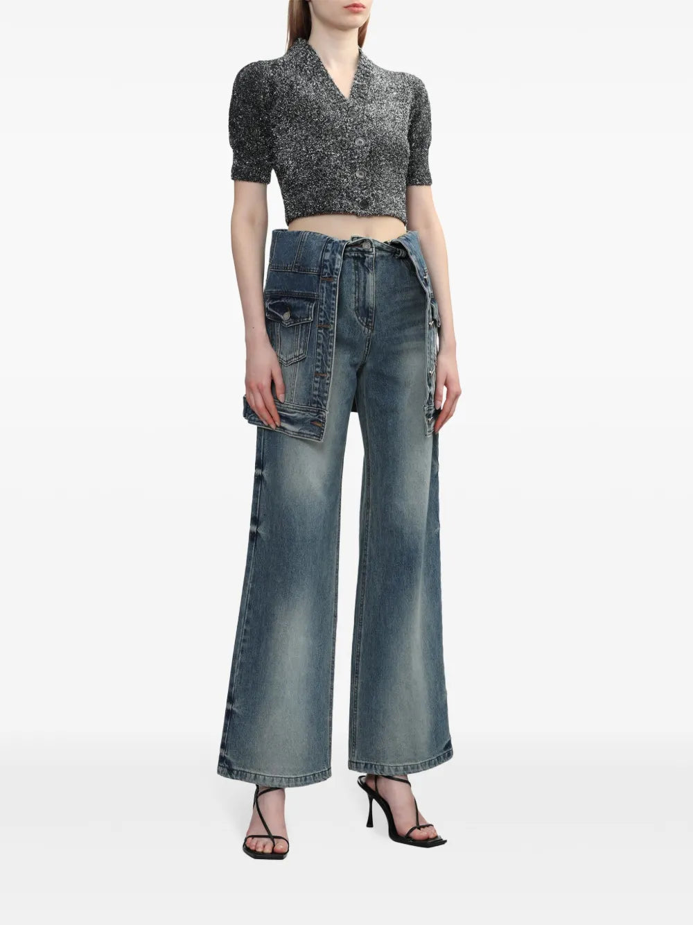 Layered Panelled Jeans