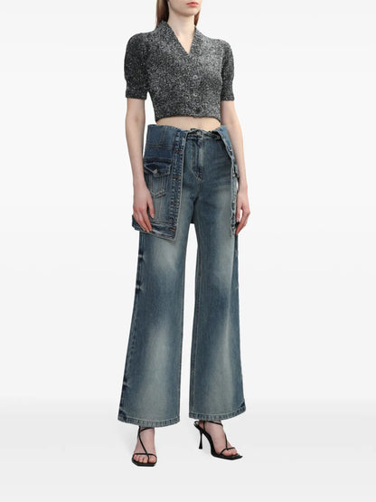 Layered Panelled Jeans