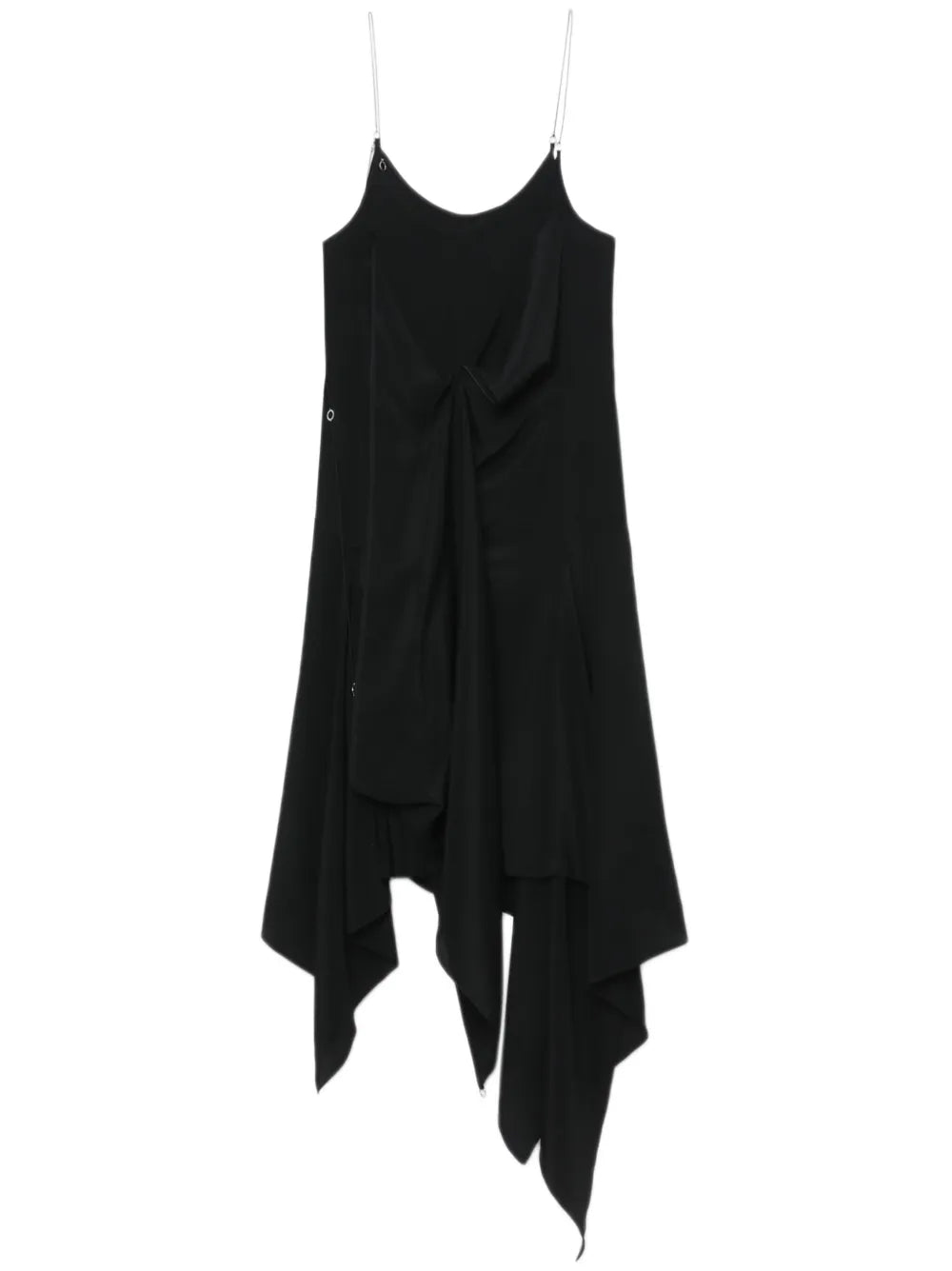 Twist-Detail Asymmetric Minidress