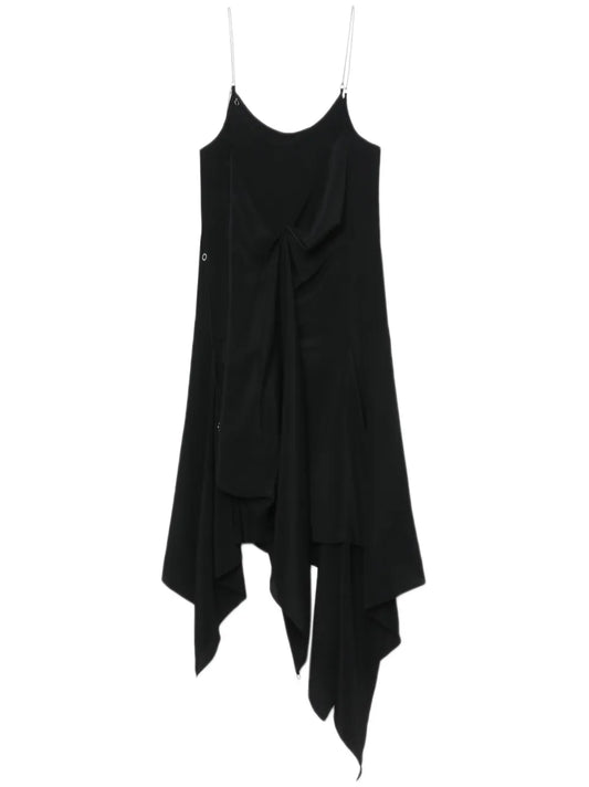 Twist-Detail Asymmetric Minidress
