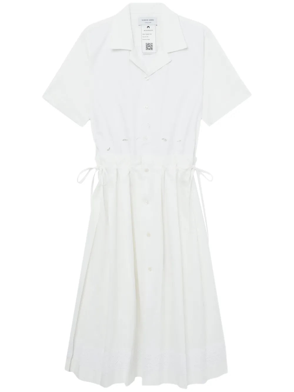 Embroidered Cotton Midi Dress