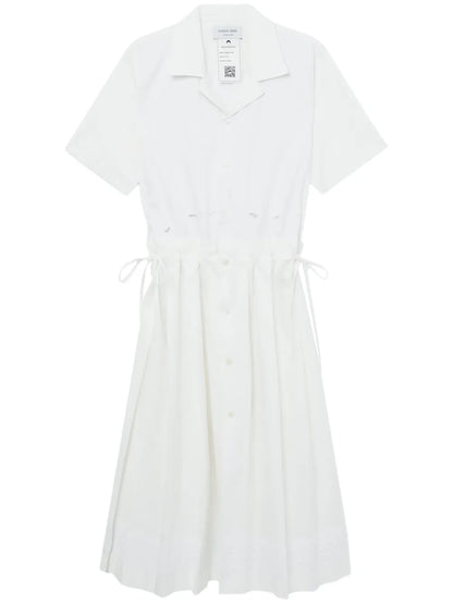 Embroidered Cotton Midi Dress
