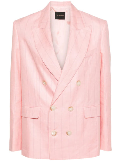 Pixie Linen Double-Breasted Blazer