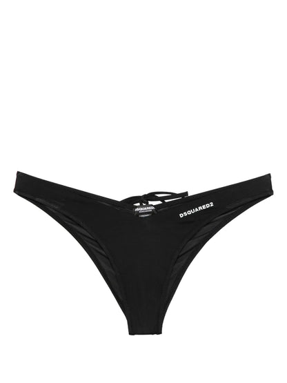 Gathered-Detail Bikini Bottom