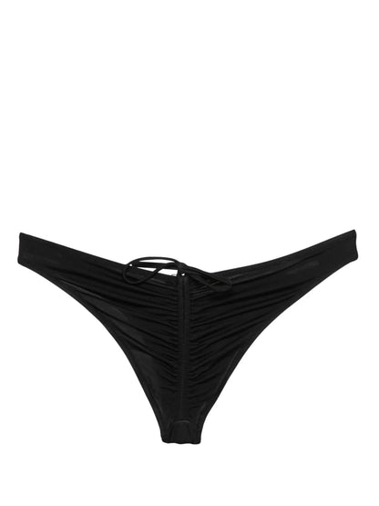 Gathered-Detail Bikini Bottom