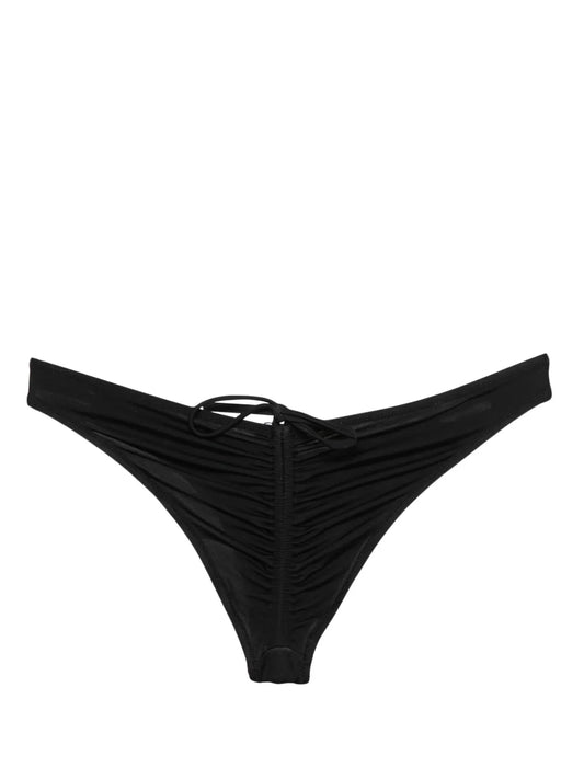 Gathered-Detail Bikini Bottom