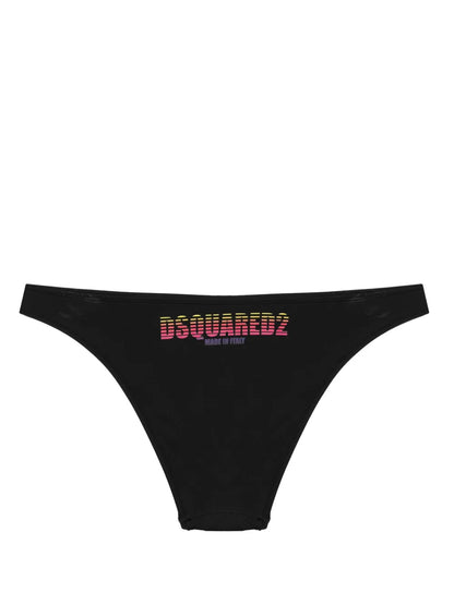Logo-Print Bikini Bottom