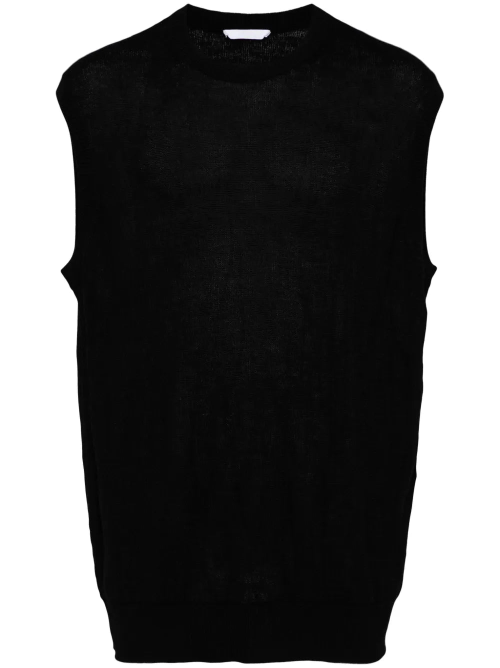 Intarsia-Knit Crew-Neck Vest