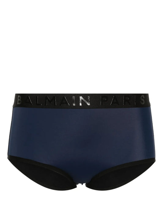 Logo-Waist Bikini Bottoms