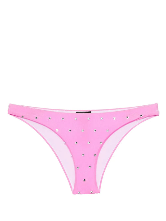 Crystal-Embellished Velvet Bikini Bottom