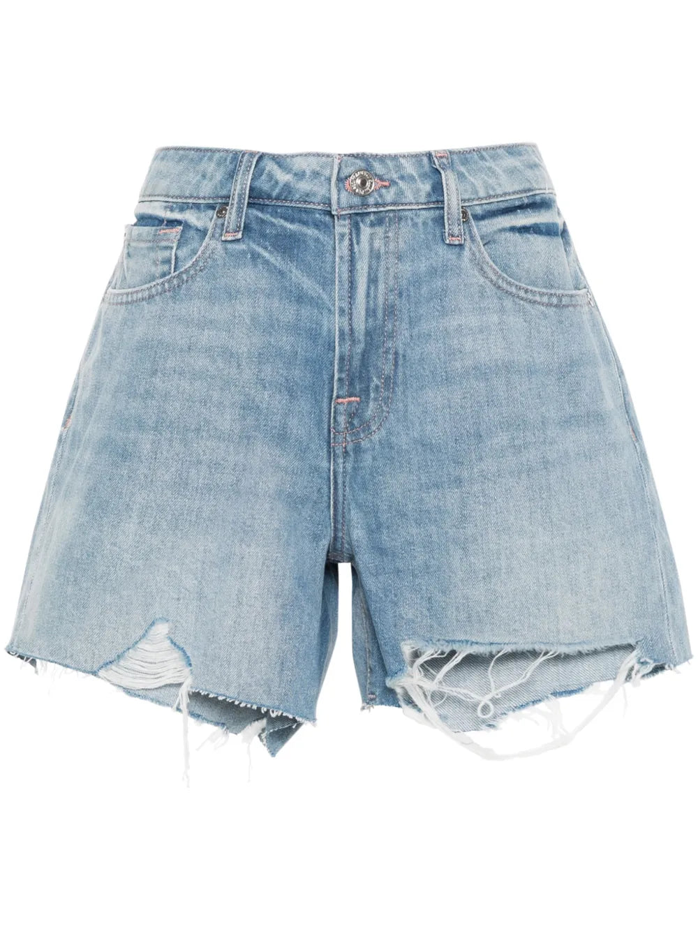 Distressed Denim Shorts