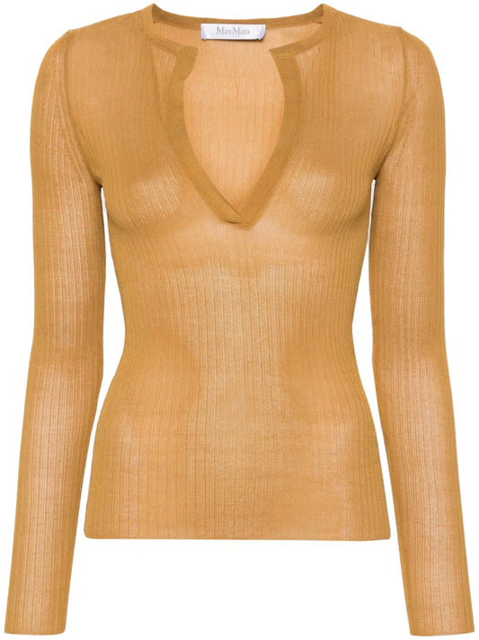 Saggina Ribbed Silk Jumper