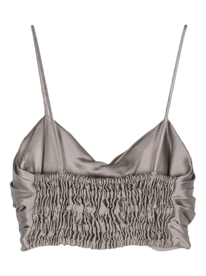 Martina Silk Cropped Top